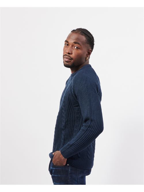 Yes Zee Blue Wool Blend Sweater YES ZEE | M853-HD000710